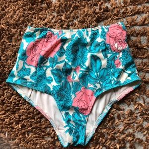 High waisted bikini bottom